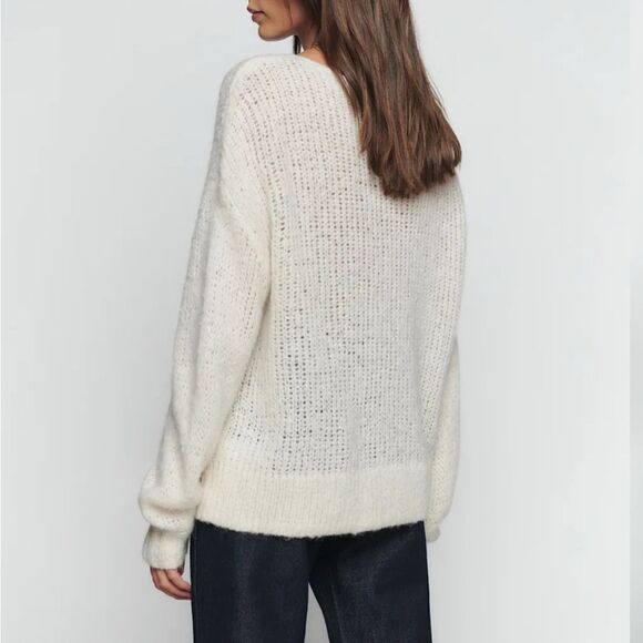 Reformation Kaya Oversized Sweater Alpaca Blend - Picture 3 of 11